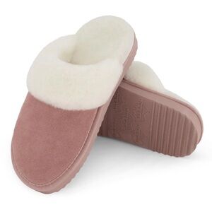 $113 Retail- NEW IN BOX Emu Ridge Harper Sheepskin Slippers Womens Size 9 Pink